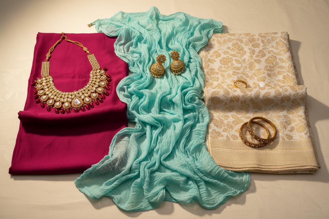 Silk, Georgette ya Chanderi: Apne Suit ke Liye Sahi Fabric Kaise Chunein?