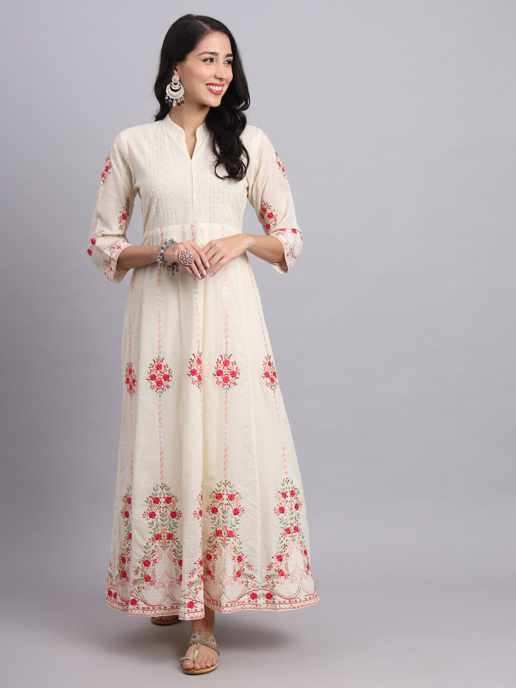 Anarkali with Lining 2 – Subtle Grace, All-Day Comfort – Perfect for Weddings & Festive Occasions