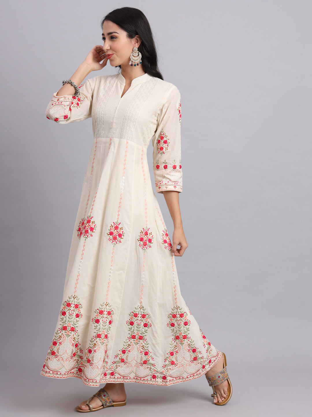 Anarkali with Lining 2 – Subtle Grace, All-Day Comfort – Perfect for Weddings & Festive Occasions