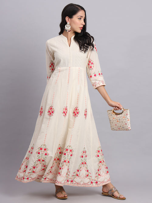 Anarkali with Lining 2 – Subtle Grace, All-Day Comfort – Perfect for Weddings & Festive Occasions