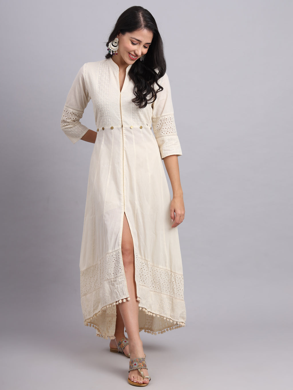 Quins Anarkali – Timeless Elegance with Chikankari Work