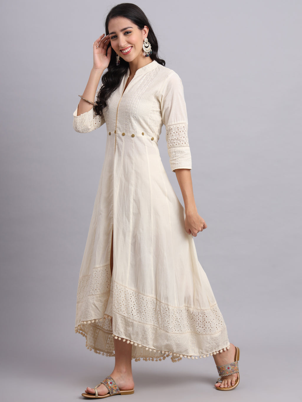 Quins Anarkali – Timeless Elegance with Chikankari Work