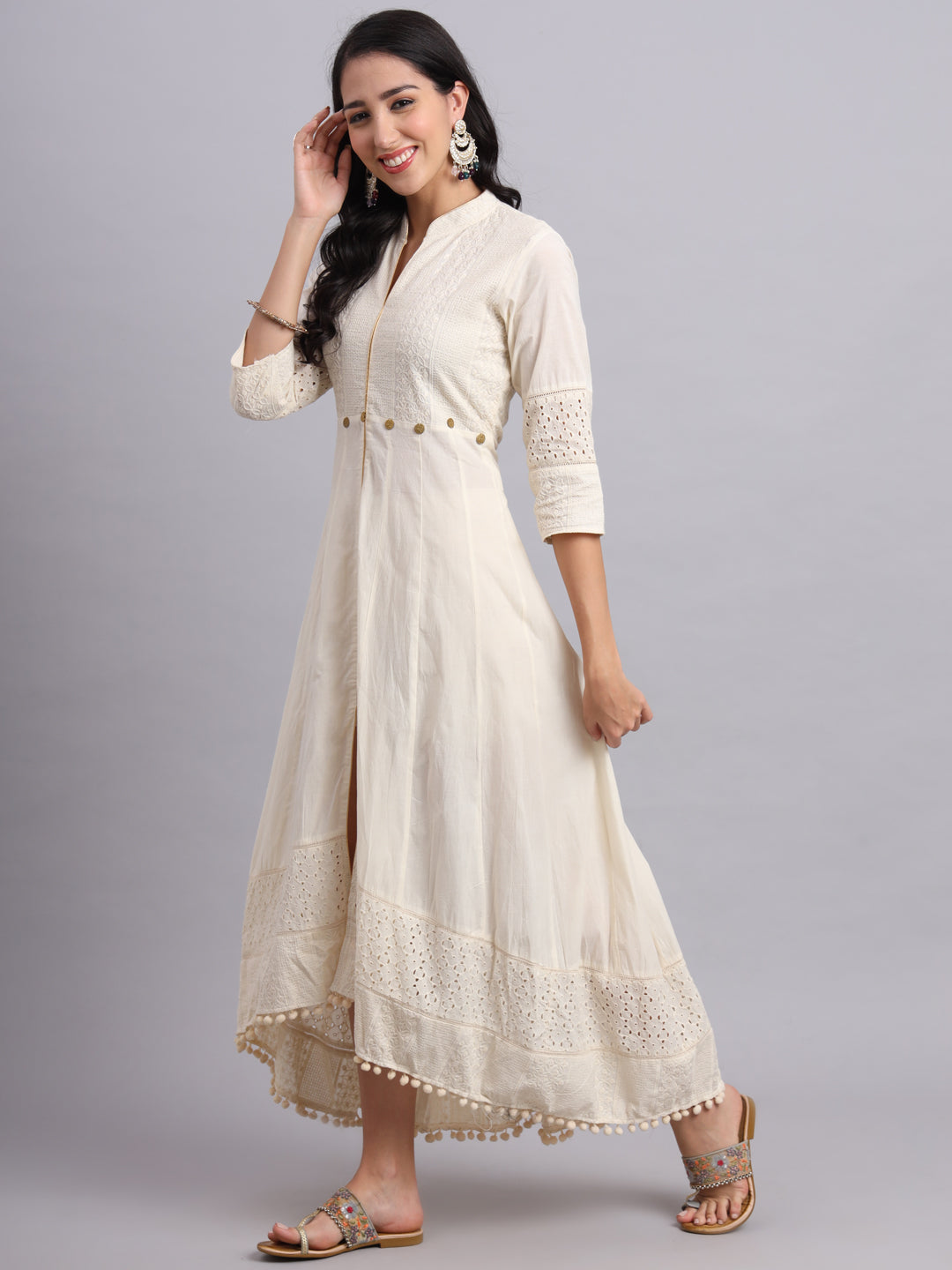 Quins Anarkali – Timeless Elegance with Chikankari Work