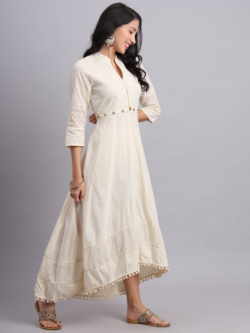 Quins Anarkali – Timeless Elegance with Chikankari Work