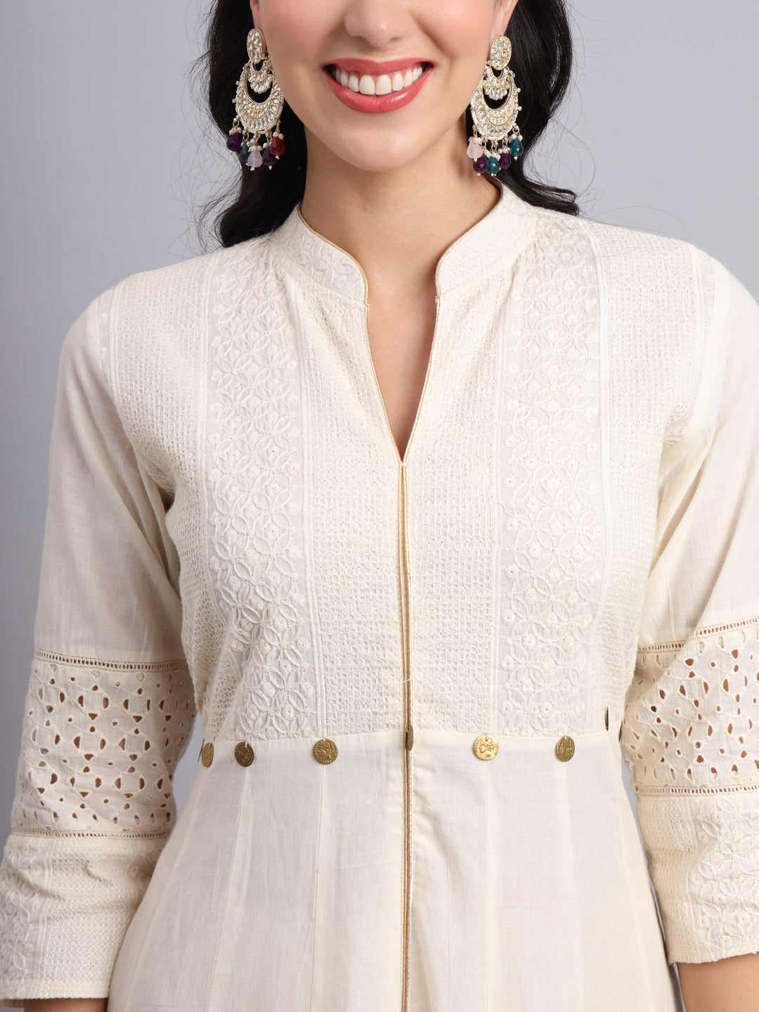 Quins Anarkali – Timeless Elegance with Chikankari Work