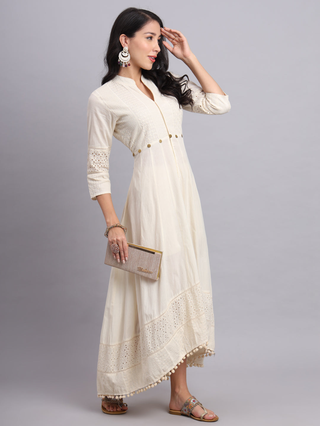 Quins Anarkali – Timeless Elegance with Chikankari Work