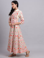 Rose Anarkali Dress with Lining – Perfect for Weddings & Festive Occasions