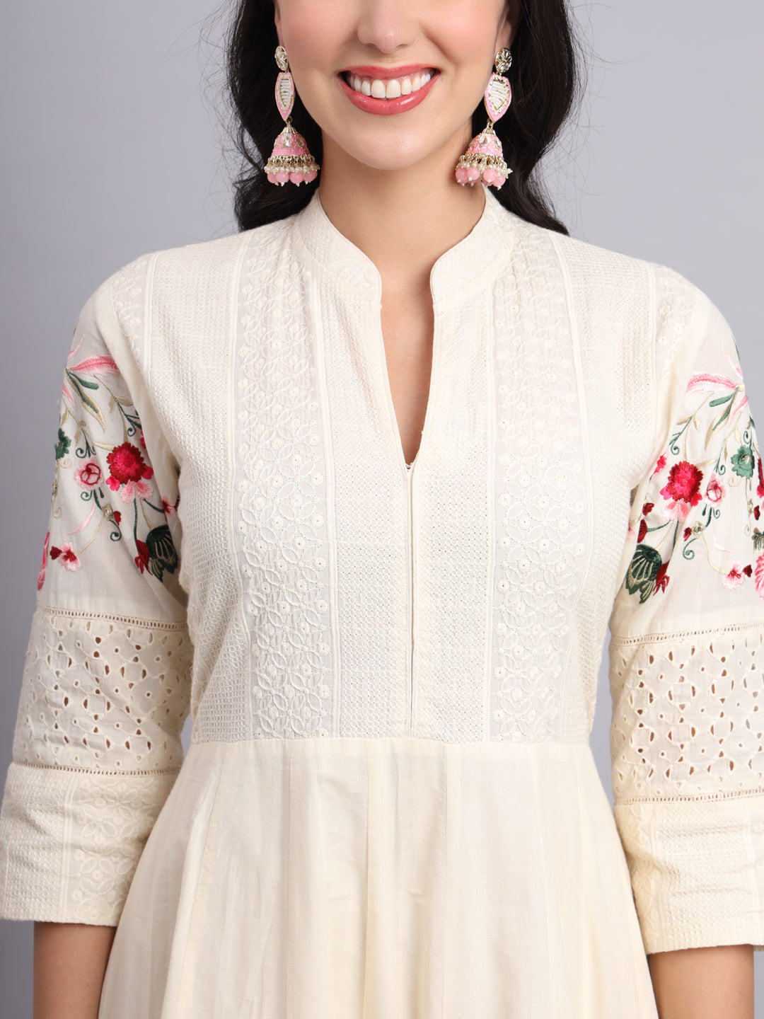 Gul-e-Noor Anarkali Dress – Floral Embroidered Anarkali for Women