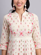 Pintex Anarkali Suit with Parsi Gara Work – Perfect for Weddings & Special Occasions