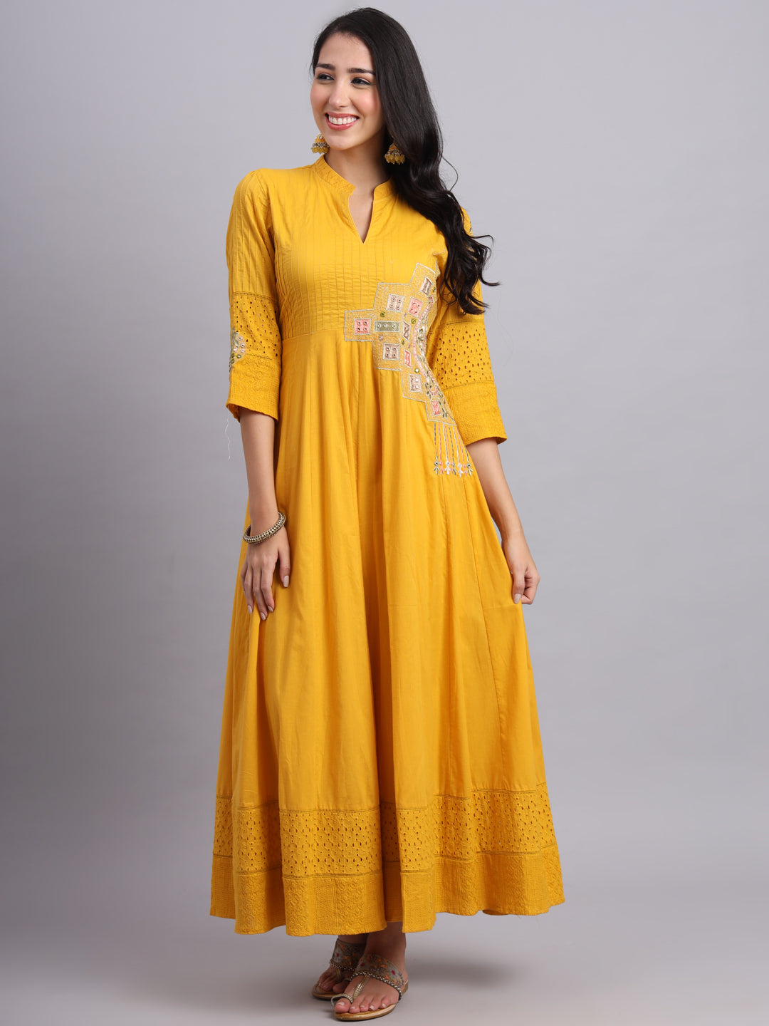 Anguri Green Anarkali Suit for Women – Elegant Ethnic Wear for Weddings & Festivals