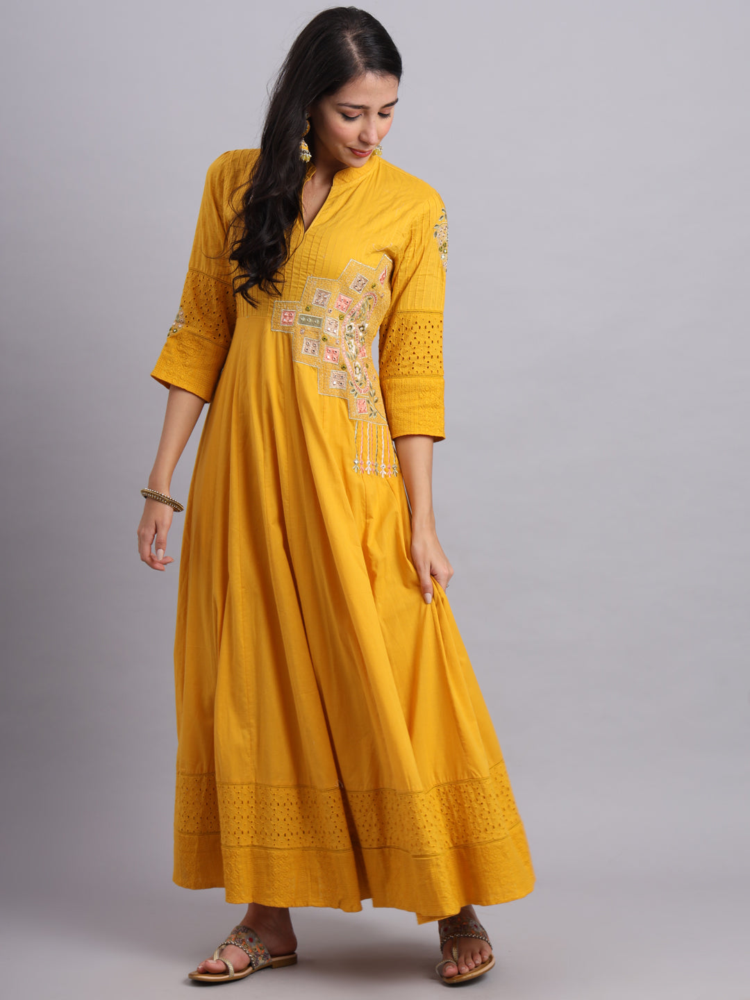 Anguri Green Anarkali Suit for Women – Elegant Ethnic Wear for Weddings & Festivals