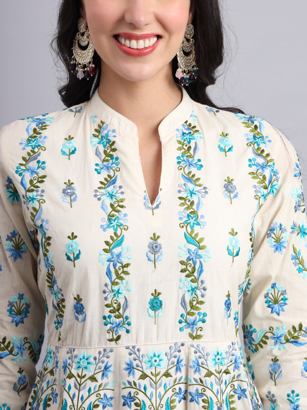 Kashmiri Anarkali – Regal Grace with Parsi Embroidery