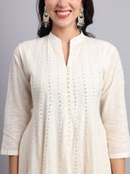 Quins Anarkali – Timeless Elegance with Chikan Work