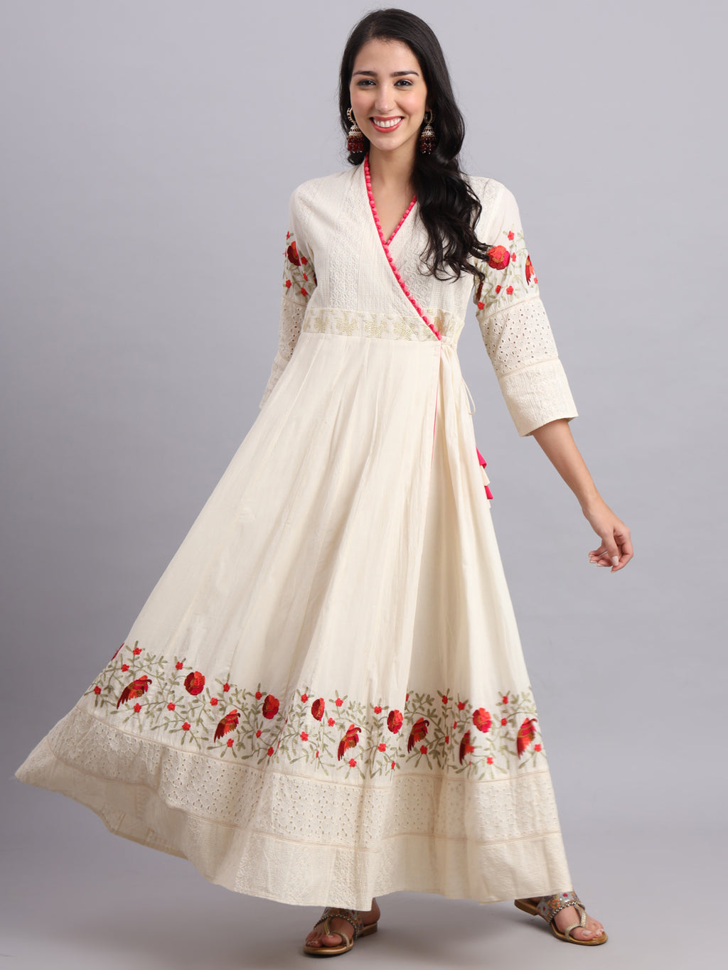 Peacock Angrakha – Regal Charm with Traditional Flair