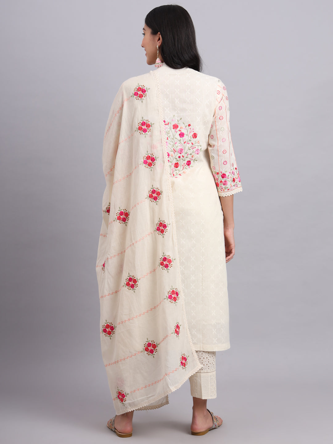 Parsi Embroidery Dod Kurta Set – Elegant Ethnic Wear for Women