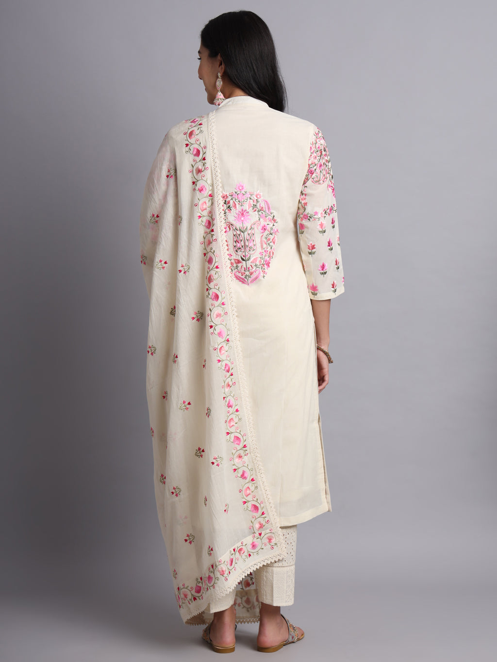 Pakiza Thiree Kurta Set – Women’s Parsi Embroidery Ethnic Wear for Weddings & Festivals