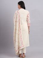 Barfi Kurta Set with Elegant Parsi Embroidery – Luxury Ethnic Wear for Festive Occasions