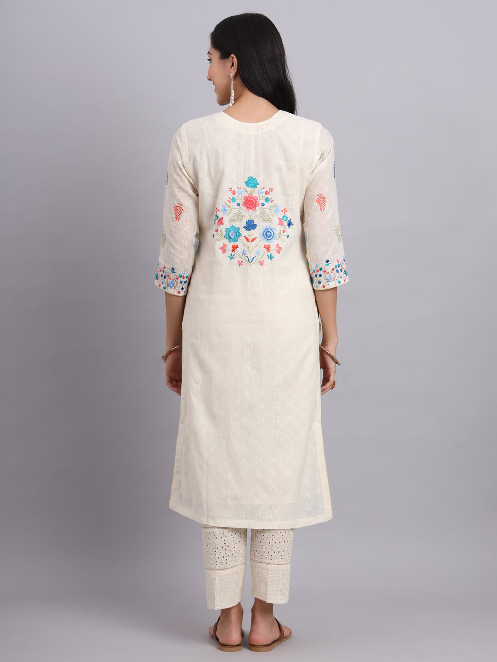 Floral Embroidered Liora Luxe Kurta Set