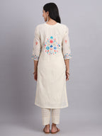 Floral Embroidered Liora Luxe Kurta Set