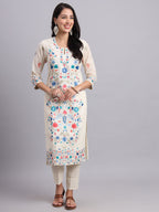 Floral Embroidered Liora Luxe Kurta Set