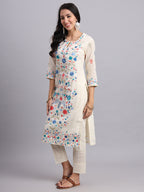 Floral Embroidered Liora Luxe Kurta Set