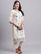 Floral Embroidered Liora Luxe Kurta Set