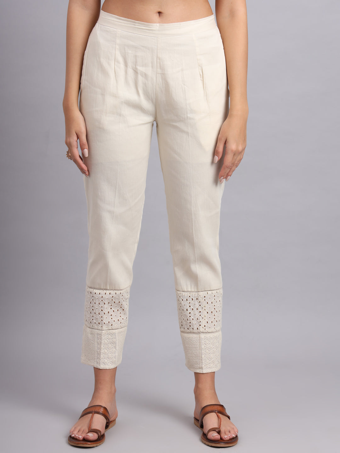 Cream Embroidered Kurta Set – Parsi Floral Charm