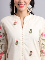 Back Embroidery Kurta Set – Graceful Parsi Embroidery Style