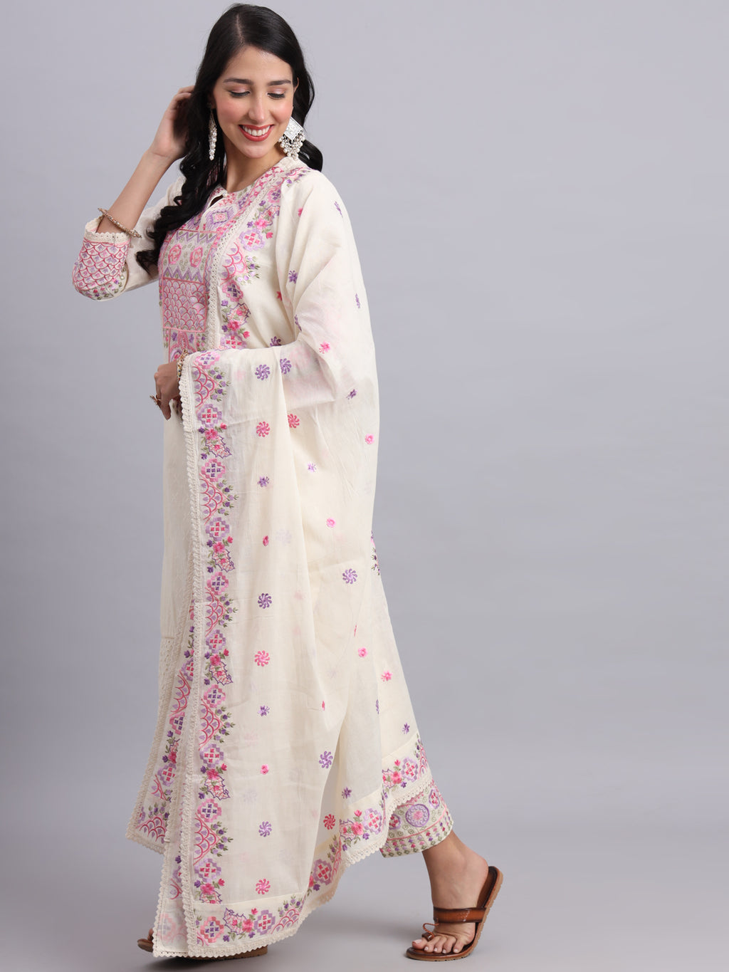 Rajasthani Embroidered Kurta Set for Women