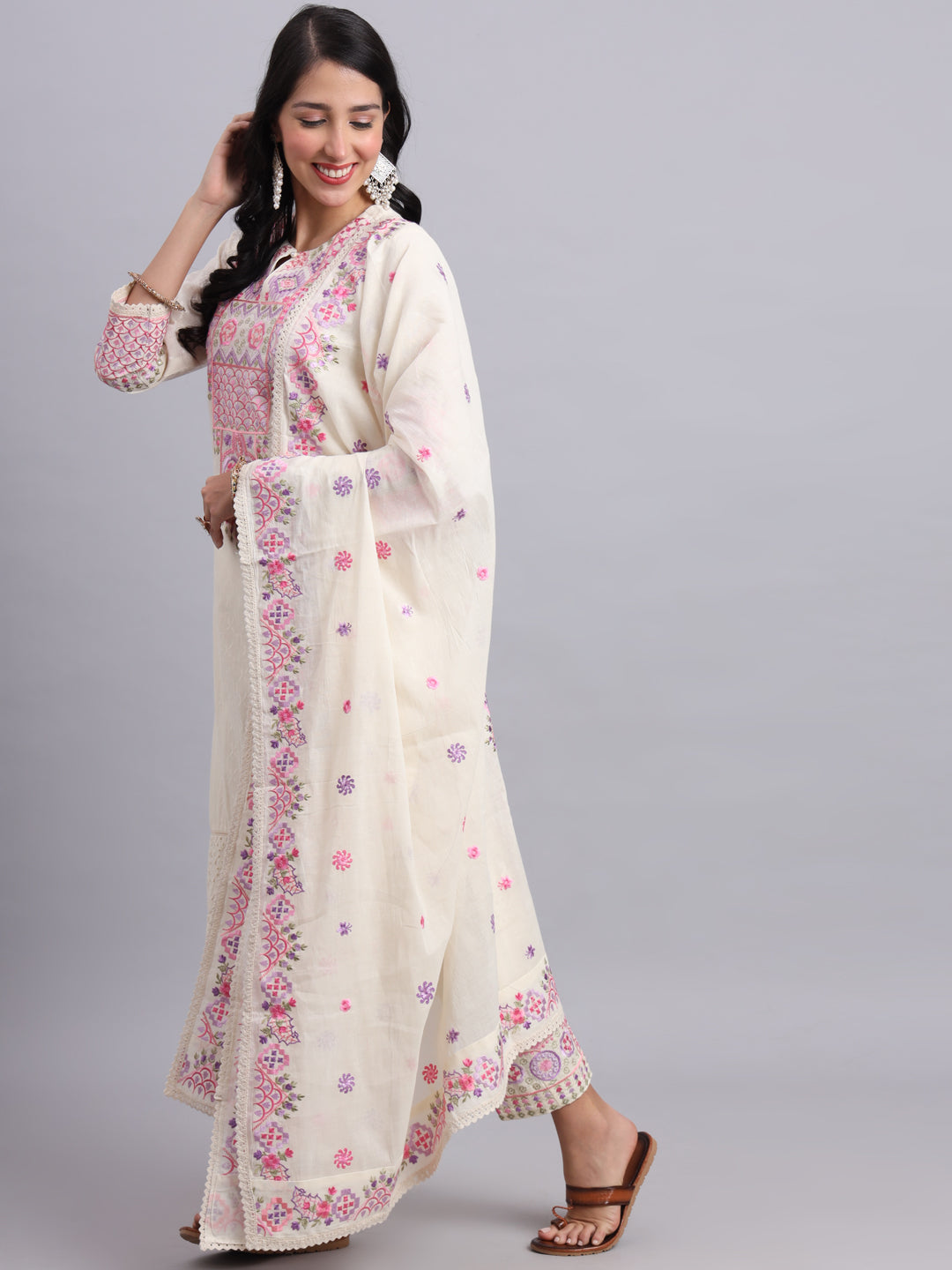 Rajasthani Embroidered Kurta Set for Women