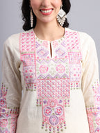 Rajasthani Embroidered Kurta Set for Women