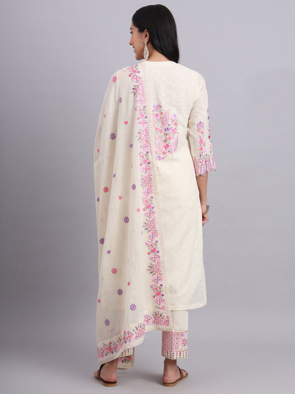 Rajasthani Yog Kurta Set – Parsi Embroidery Ethnic Wear for Women