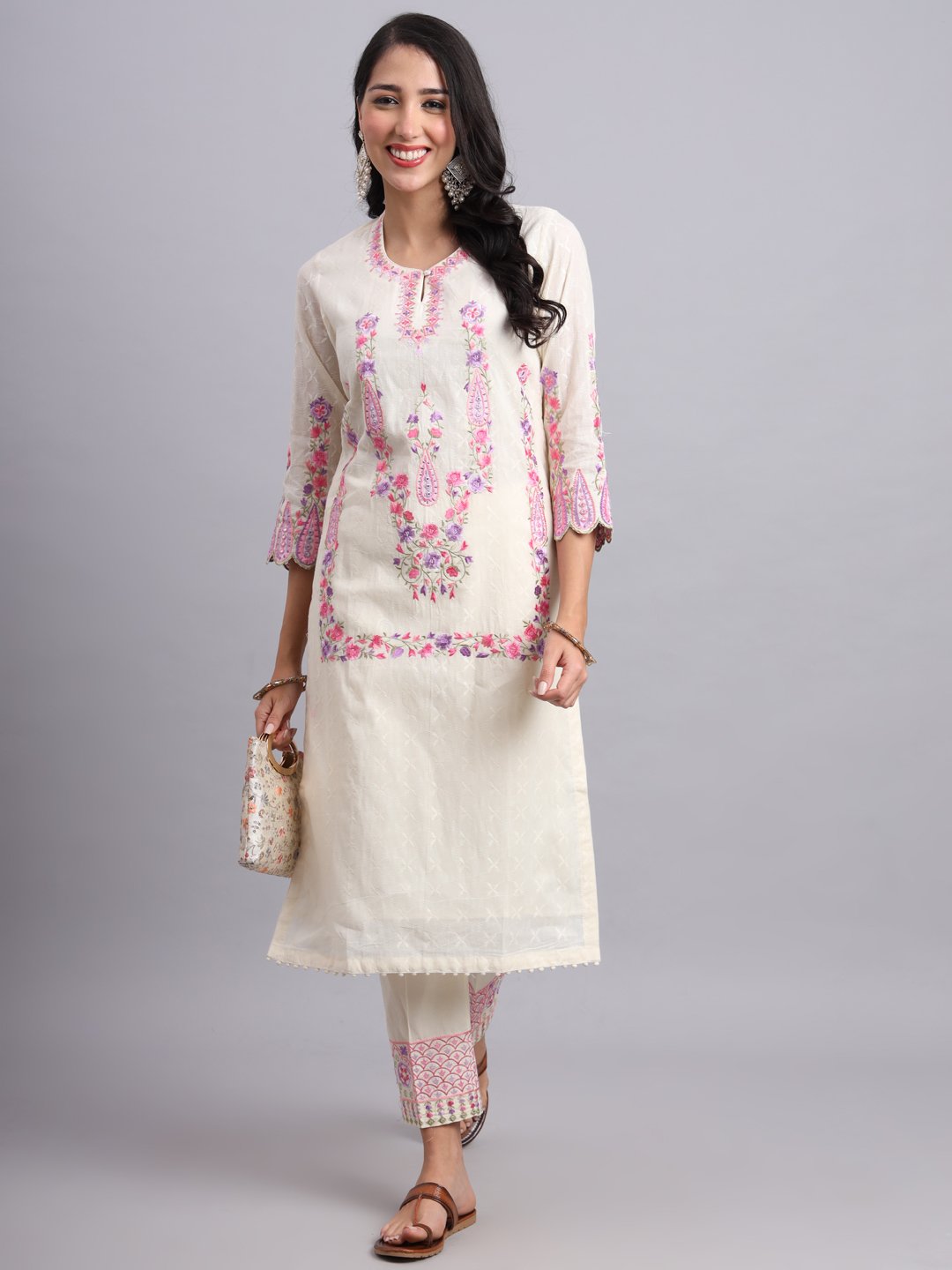 Rajasthani Jhumar Kurta Set – Parsi Embroidery Ethnic Wear for Women