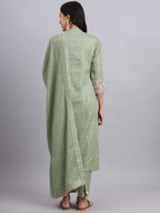 Gota Green Kurta Set – Subtle Shine, Everyday Grace