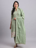 Gota Green Kurta Set – Subtle Shine, Everyday Grace