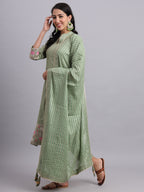 Gota Green Kurta Set – Subtle Shine, Everyday Grace