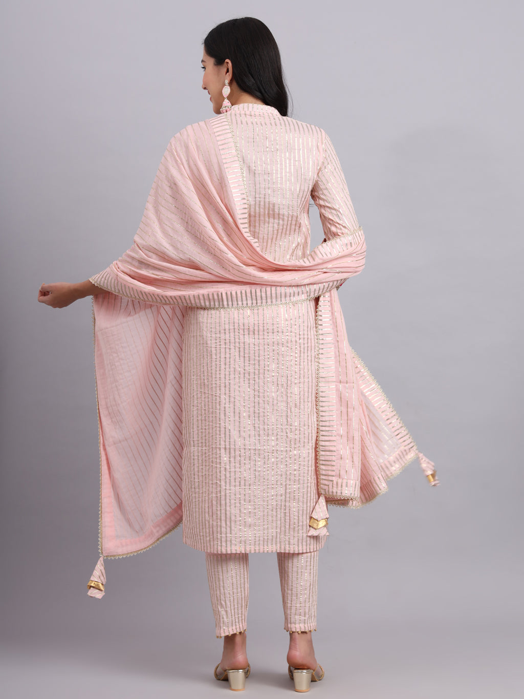 Baby Pink Gota Co-ord Set – Subtle Elegance for Festivals