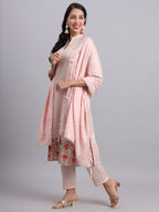 Baby Pink Gota Co-ord Set – Subtle Elegance for Festivals