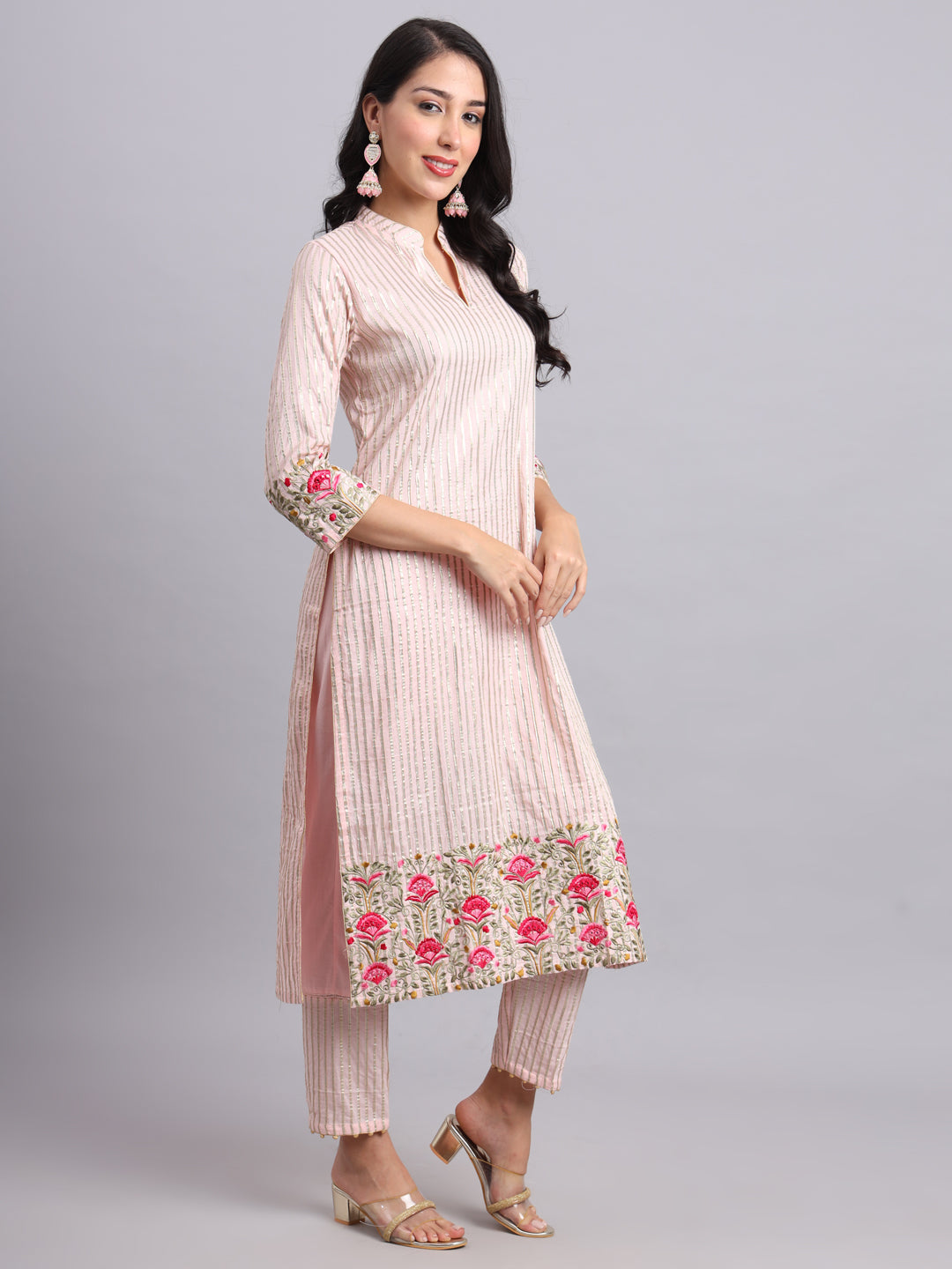 Baby Pink Gota Co-ord Set – Subtle Elegance for Festivals