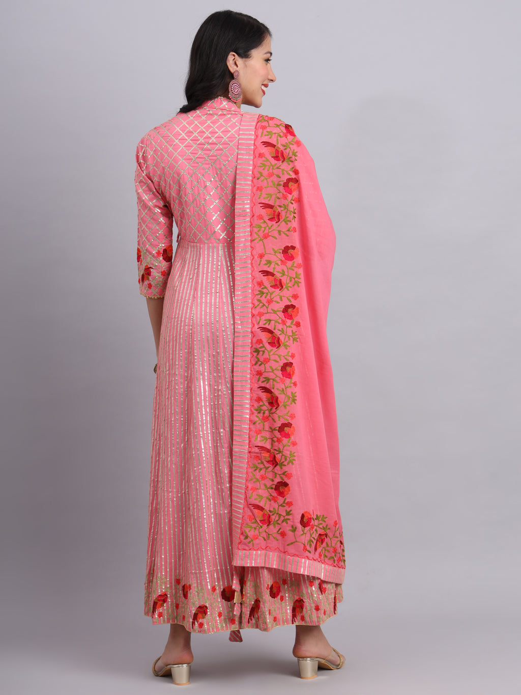 Royal Rose Gota Kurta Set – Elegant Traditional Wear for Weddings & Festivities