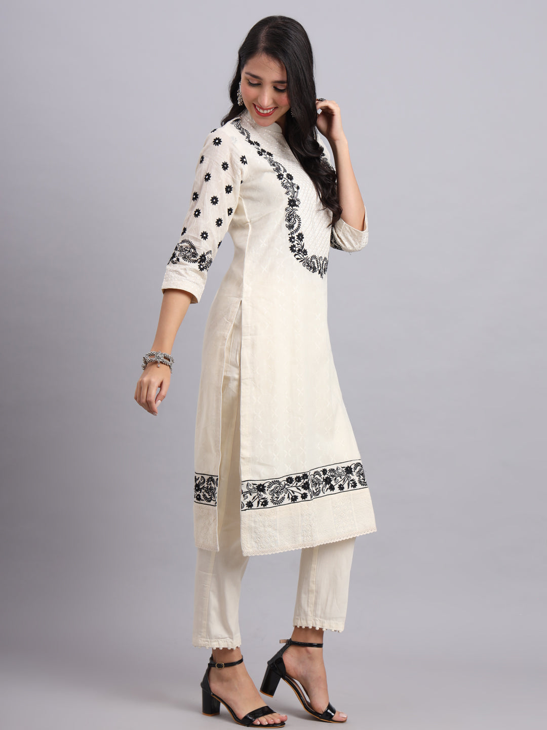 Midnight Muse Co-Ord Set – Elegant Black Cotton Co-Ord Set for Women
