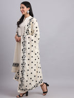 Black Embroidered Kurta Set for Women – Elegant & Comfortable