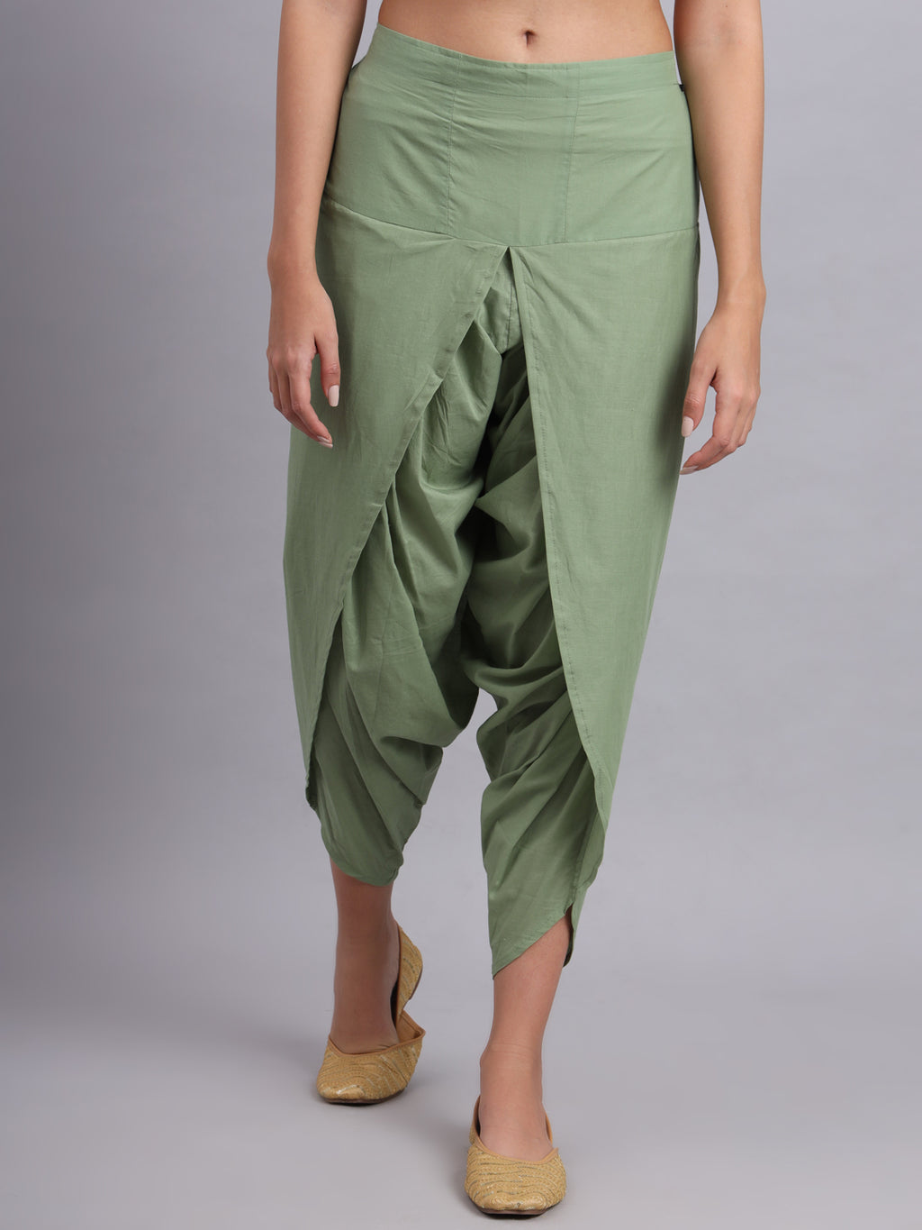 Gota Short Green Angrakha Kurta Set – Women’s Traditional Festive & Wedding Wear