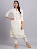 Noor-e-Lucknow Ensemble – Designer Lucknowi Chikan Kari Kurta Set for Women