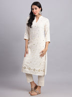 Noor-e-Lucknow Ensemble – Designer Lucknowi Chikan Kari Kurta Set for Women