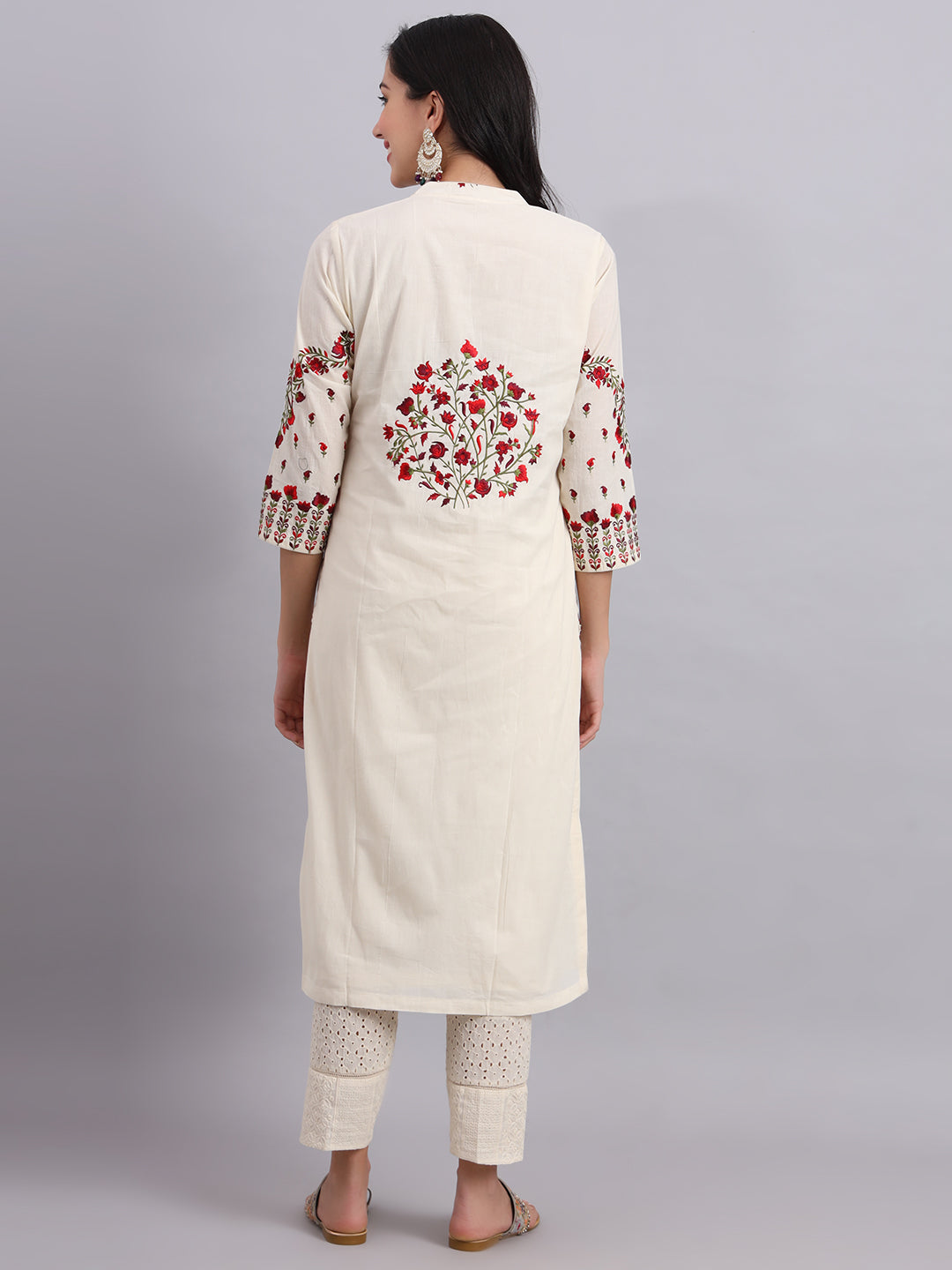 Rose Radiance Kurta Set – Elegant Traditional Wear for Women
