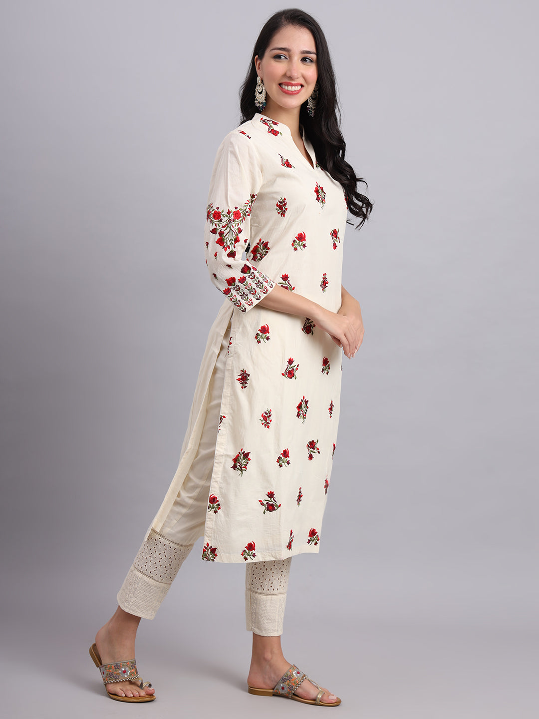 Rose Radiance Kurta Set – Elegant Traditional Wear for Women