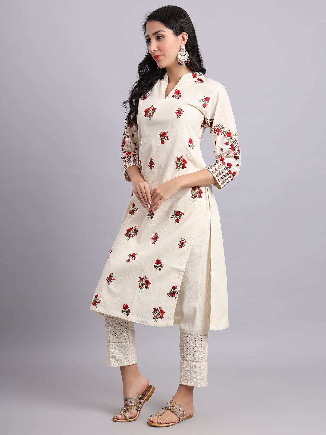 Rose Radiance Kurta Set – Elegant Traditional Wear for Women