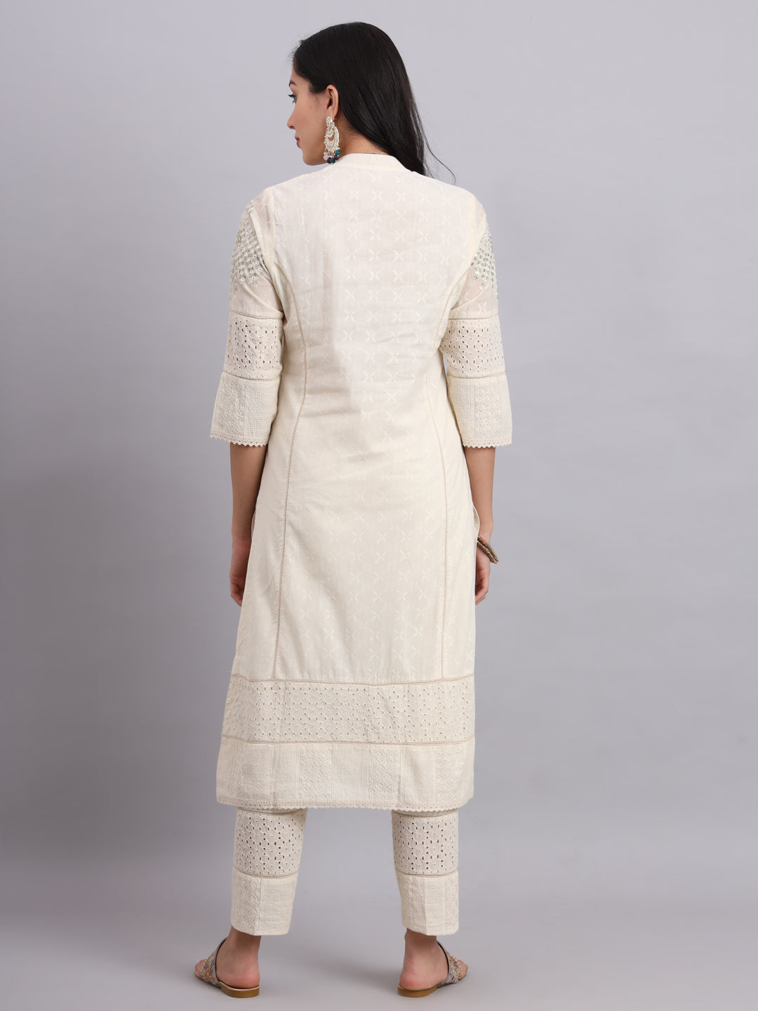 Rooh-e-Chikan Kurta Set – Handcrafted Lucknowi Chikankari Suit for Women