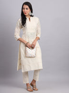 Rooh-e-Chikan Kurta Set – Handcrafted Lucknowi Chikankari Suit for Women